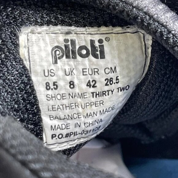 Piloti Thirty Two Driving Shoes Grey Black Suede Leather Sneakers Men's 8.5 US - Picture 7 of 13